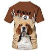 I Love You My Beagle Shirt 3D Full Printing for Dog Mom Dad lovers