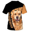 Lovely Golden Retriever Men and Women 3D Shirt