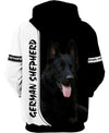 Love German Shepherd In Black Men and Women 3D Shirt