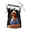 Dachshund outfit Men and Women 3D T Shirt