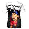 I Know You Want To Hold My Wiener Novelty Dachshund Men and Women 3D T Shirt