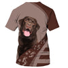I Asked God For A True Friend So He Sent Me A Labrador Retriever Men and Women 3D T Shirt