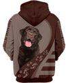 I Asked God For A True Friend So He Sent Me A Labrador Retriever Men and Women 3D T Shirt