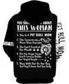 I Am The Crazy Dog Lady – Pitbull Mom Men and Women 3D Shirt