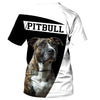 Love Pitbull – My pitbull dog makes me happy Men and Women 3D Shirt