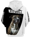 Love Pitbull – My pitbull dog makes me happy Men and Women 3D Shirt
