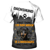 First thing i see every morning is a Dachshund who loves me Men and Women 3D T Shirt