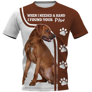 Rhodesian Ridgeback Men and Women 3D T Shirt