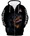 Rottweiler Black Shirt 3D Full Printing for Dog Mom Dad lovers