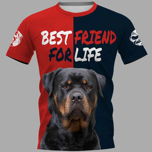 ROTTWEILER DOG BEST FRIEND Men and Women 3D Print Pullover
