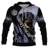 ROTTWEILER DOG BLUE Men and Women 3D Shirt