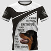 ROTTWEILER DOG FAITHFUL AND TRUE Men and Women 3D Print Pullover