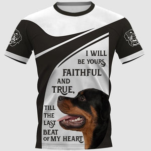 ROTTWEILER DOG FAITHFUL AND TRUE Men and Women 3D Print Pullover