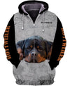 Rottweiler Face Men and Women Ver.3 3D Shirt