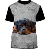 Rottweiler Face Men and Women Ver.3 3D Shirt