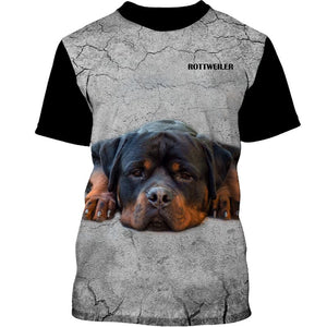 Rottweiler Face Men and Women Ver.3 3D Shirt