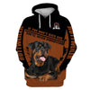 Rottweiler Face Men and Women Ver.4 3D Shirt