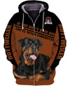 ROTTWEILER Not Understand Shirt 3D Full Printing for Dog Mom Dad lovers
