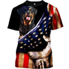 ROTTWEILER Service Dog Men and Women 3D Shirt