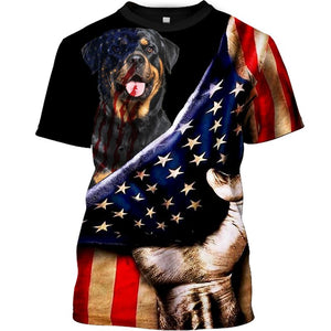 ROTTWEILER Service Dog Men and Women 3D Shirt