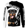 ROTTWEILER – when I needed a hand I found your paw Men and Women 3D Shirt