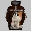 Saint Bernard Mom Men and Women 3D T Shirt