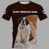 Saint Bernard Mom Men and Women 3D T Shirt
