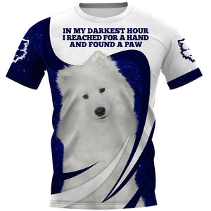 Samoyed Found A Paw Mom Men and Women 3D T Shirt