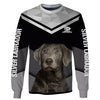 Silver Labrador In Black Men and Women 3D Shirt