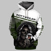Skeleton And Rottweiler Dog Men and Women 3D Full Printing