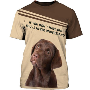 Special Love – Chocolate Labrador Retriever Men and Women 3D Ver.2 Shirt