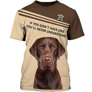 Special Love – Chocolate Labrador Retriever Men and Women 3D Ver.3 Shirt