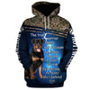 The True Warrior fights Rottweiler Dog Men and Women 3D Full Printing