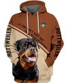 This girl loves her rottweiler Men and Women 3D Shirt