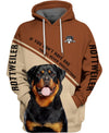 This girl loves her rottweiler Men and Women Ver.3 3D Shirt