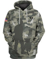 U.S Veteran – Camouflage- German Shepherd Men and Women 3D Shirt
