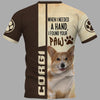 Welsh Corgi I Found You Paw Men and Women 3D Shirt