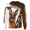When i needed a hand i found your paw German Shepherd Men and Women 3D Shirt