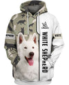 White Shepherd Men and Women 3D Shirt