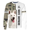White Shepherd Men and Women 3D Shirt