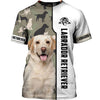 Yellow Labrador Retriever Men and Women 3D Shirt